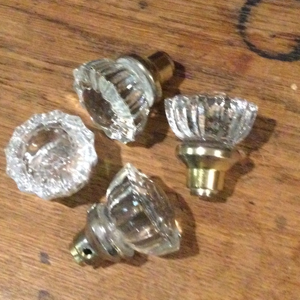 Vintage Crystal door knobs